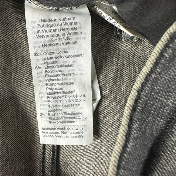 Madewell Jeans Womens 26 10 in High Rise Skinny Gray Cotton Stretch Pockets - Picture 5 of 9